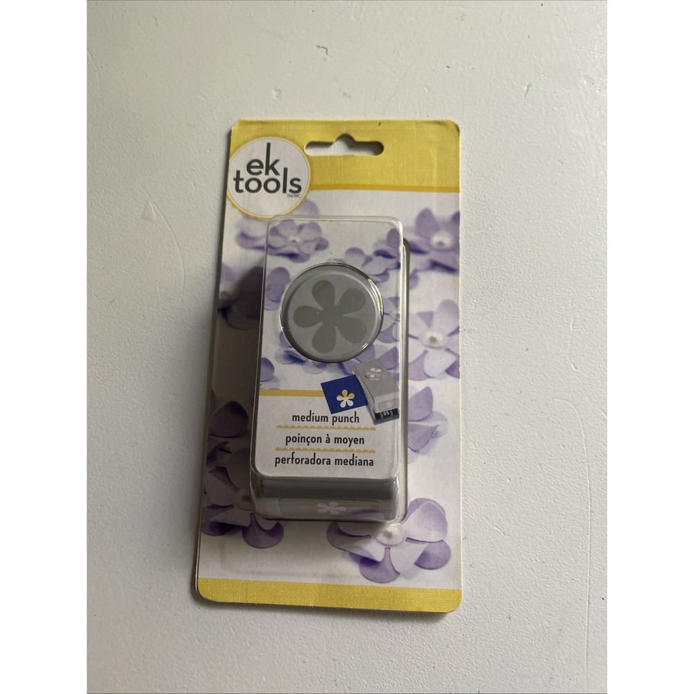 1" EK Success / EK Tools Medium Slim Punch 1" Retro 5 Petal Flower 54-20077